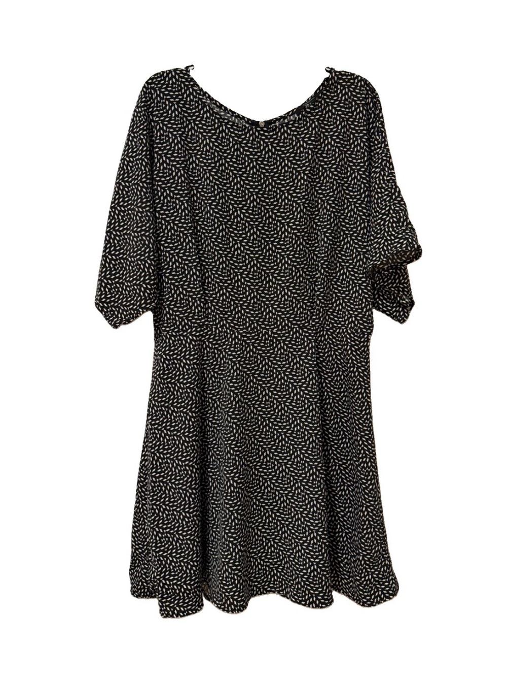 3 for $10 Forever 21 Womens Size Large Black White Diamond Print Fit and Flare
